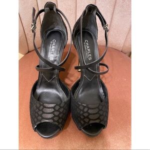CHARLES Charles David Black heels